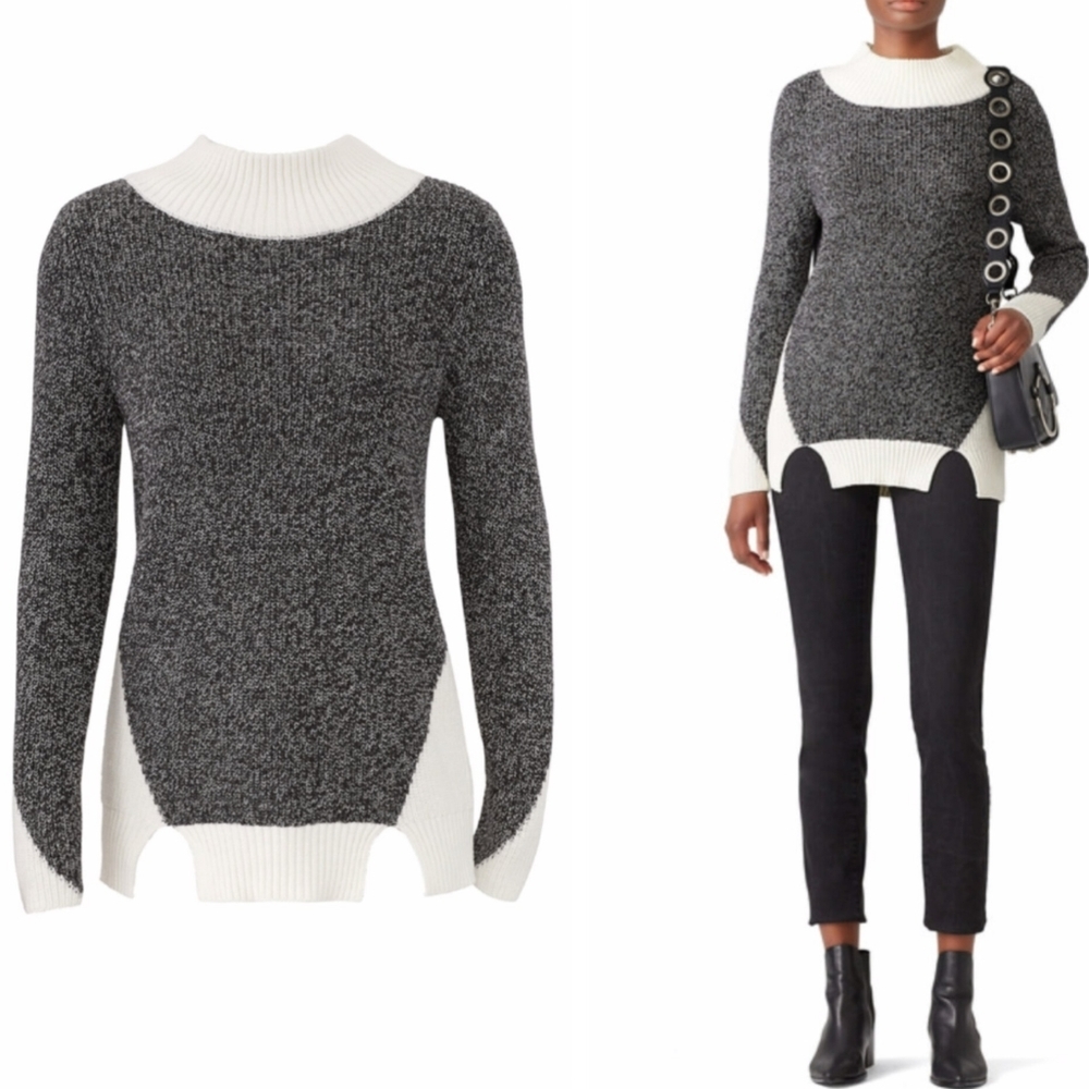 525 America‎ Color Block Cotton Sweater LG